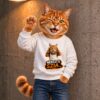 Büfés macska Belebújós pulóver - UNISEX