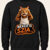 Büfés macska Belebújós pulóver - UNISEX