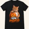Büfés macska póló fekete – Tök mindegy. grafika