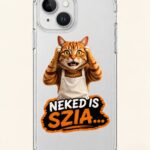 Büfés macska telefontok – Neked is szia… grafika
