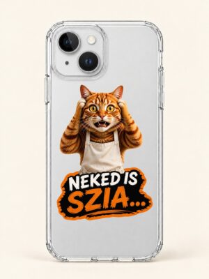 Büfés macska telefontok – Neked is szia… grafika
